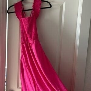 J.NNA NWT Women’s Pink Lined Maxi Dress Size Medium!